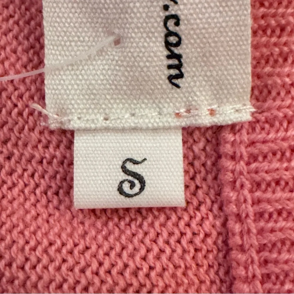 NWT Three Purls Women's Pink Breast Cancer Awareness V-Neck Sweater - Sz S  b82